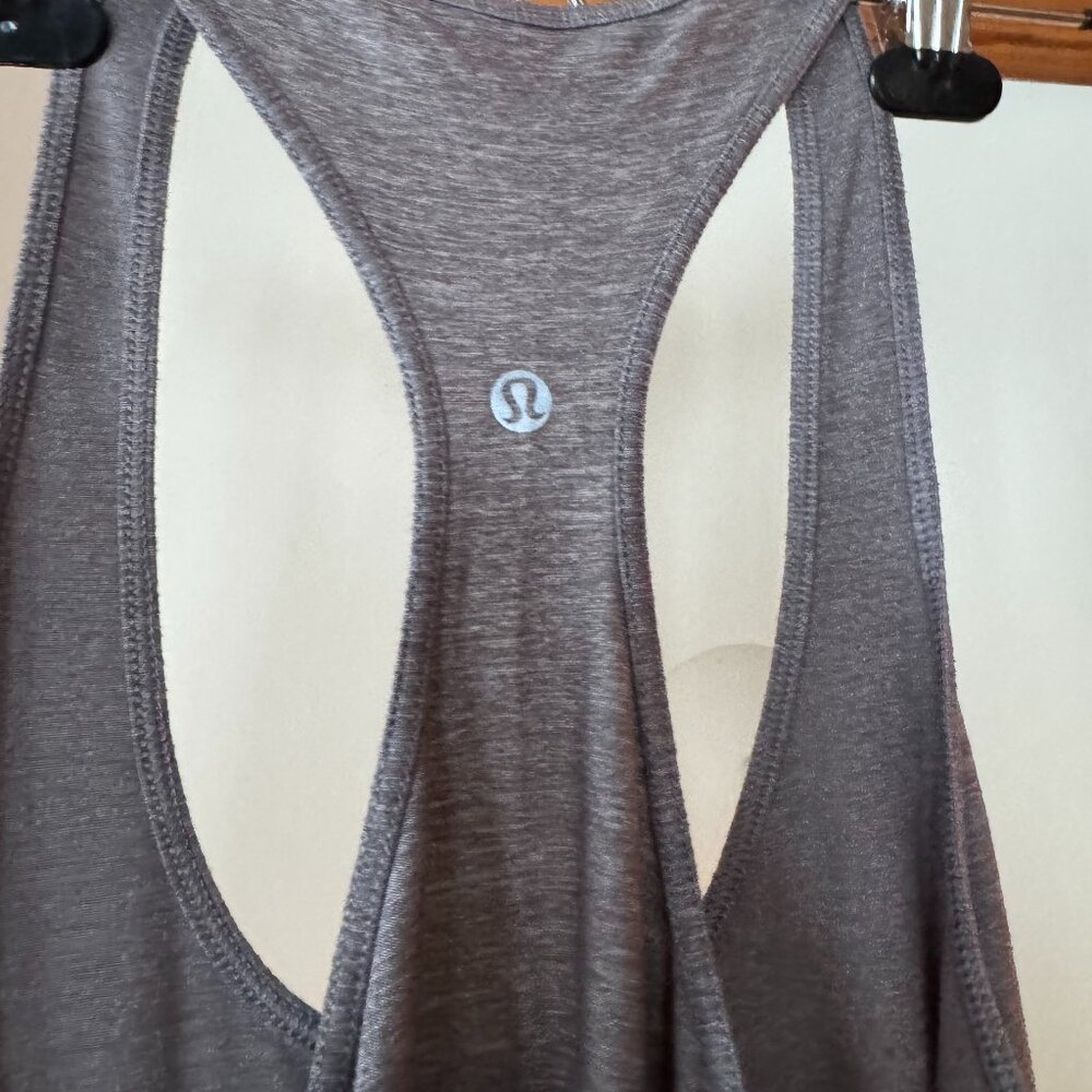 lululemon racer back - grey tank - womens size 6